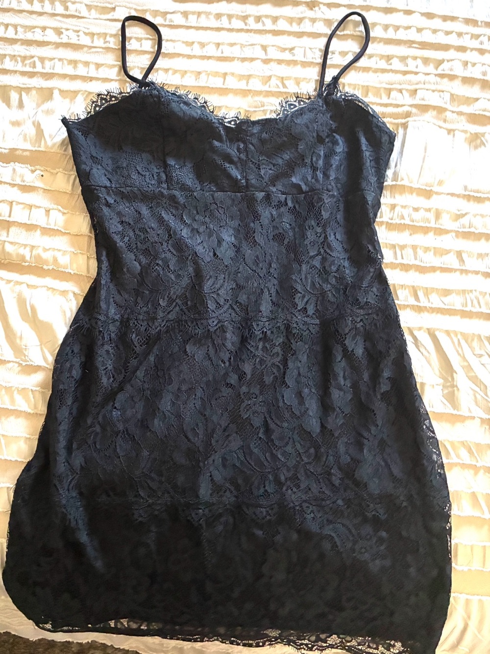 Black Lace Mini Slip Dress - Elegant Feminine Style